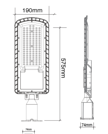 Светильник светодиодный консольный, LED 100W 6000К IP66, темно серый, G7203-2 Светильник светодиодный консольный, LED 100W 6000К IP66, темно серый, G7203-2