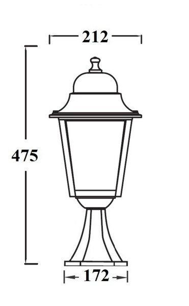 Венчающие YAOHUA LUX, Черный, Классика, 79904L Bl