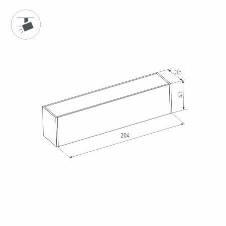 Светильник MAG-FLAT-45-L205-6W Warm3000 (BK, 100 deg, 24V, DALI) (Arlight, IP20 Металл, 3 года) Светильник MAG-FLAT-45-L205-6W Warm3000 (BK, 100 deg, 24V, DALI) (Arlight, IP20 Металл, 3 года)