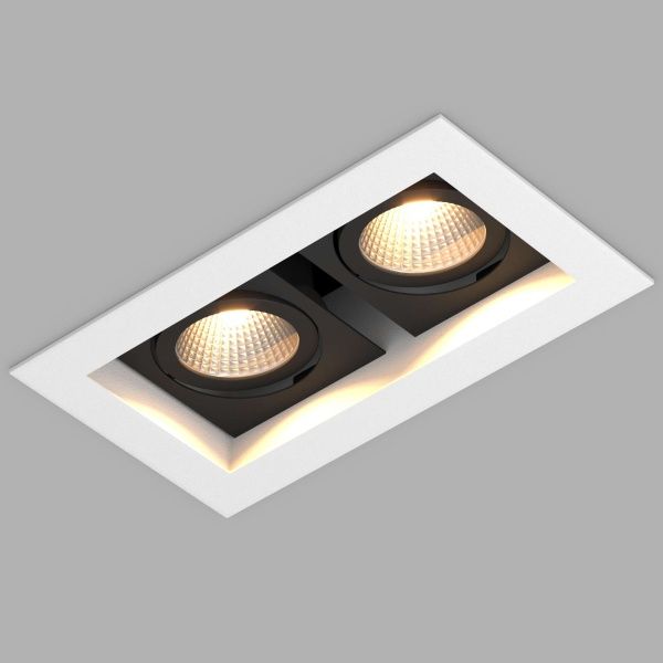 Светильник CL-KARDAN-S180x102-2x9W Day (WH-BK, 38 deg) (Arlight, IP20 Металл, 3 года)