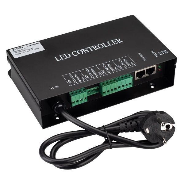 Контроллер HX-SPI-DMX-SL-4P (4096 pix, 220V, TCP/IP, add, ArtNet) (Arlight, IP20 Металл, 2 года) Контроллер HX-SPI-DMX-SL-4P (4096 pix, 220V, TCP/IP, add, ArtNet) (Arlight, IP20 Металл, 2 года)
