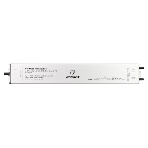 Блок питания ARPV-LG48400-LINEAR-PFC-DALI2-PD (48V, 8.3A, 400W) (Arlight, IP67 Металл, 5 лет)