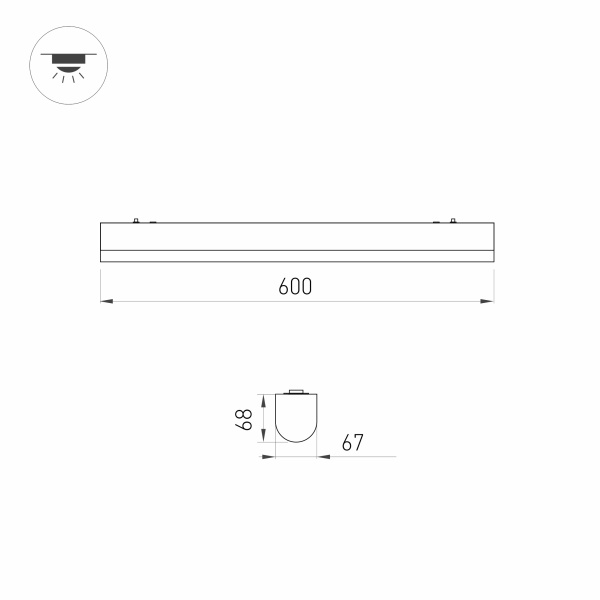 Светильник ALT-LARGO-600-15W Day4000 (WH, 120 deg, 230V) (Arlight, IP65 Пластик, 5 лет)