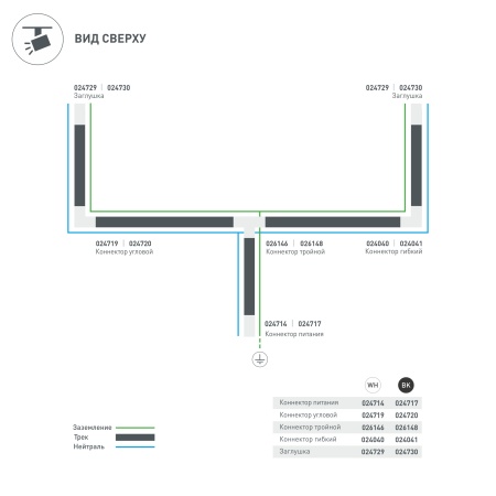 Заглушка LGD-4TR-CAP-WH (C) (Arlight, IP20 Пластик, 3 года)
