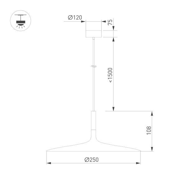Светильник SP-FIORE-R250-8W Day4000 (WH, 120 deg, 230V) (Arlight, IP20 Металл, 3 года) Светильник SP-FIORE-R250-8W Day4000 (WH, 120 deg, 230V) (Arlight, IP20 Металл, 3 года)