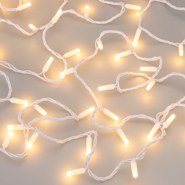 Светодиодная гирлянда ARD-STRING-CLASSIC-10000-WHITE-100LED-MILK-PULSE Warm (230V, 7W) (Ardecoled, IP65)
