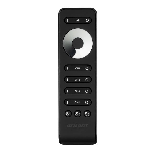 Пульт SMART-R33-DIM Black (4 канала, 2.4G) (Arlight, IP20 Пластик, 5 лет) Пульт SMART-R33-DIM Black (4 канала, 2.4G) (Arlight, IP20 Пластик, 5 лет)