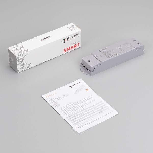INTELLIGENT ARLIGHT Диммер SMART-PWM-102-72-CDW-SUF (12-36V, 2x5A, TUYA BLE, 2.4G) (IARL, IP20 Пластик, 5 лет) INTELLIGENT ARLIGHT Диммер SMART-PWM-102-72-CDW-SUF (12-36V, 2x5A, TUYA BLE, 2.4G) (IARL, IP20 Пластик, 5 лет)