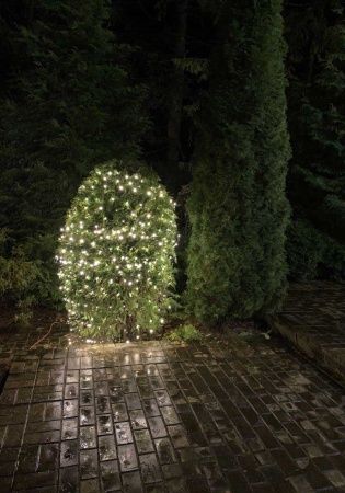 Гирлянда светодиодная сетка D2102 BD 2х1 м 200 LED теплый белый