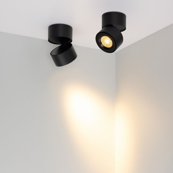 Светильник SP-POINT-SURFACE-R85-12W Warm3200-MIX (BK, 36 deg, 230V) (Arlight, IP20 Металл, 5 лет)