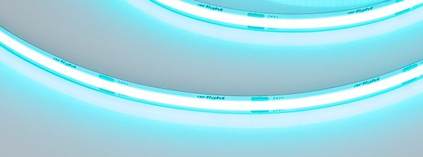 Лента COB-X480-8mm 24V Aquamarine (8 W/m, IP20, 5m) (Arlight, -)