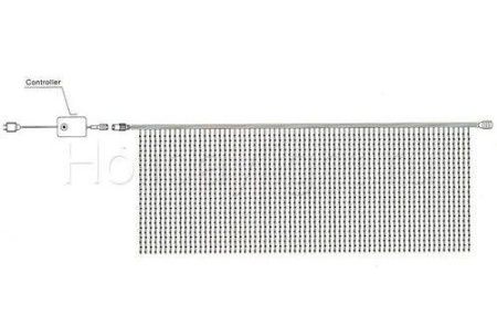 Гирлянда Водопад WFL-4020 CD 2х2 м 20х40 LED 800 IP44 белый
