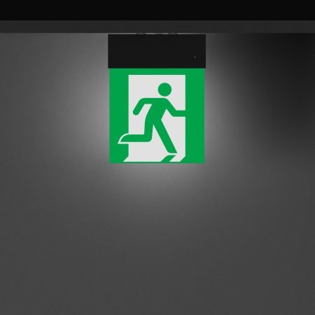 Световой указатель EMG-MARK-S-3H-BK (Arlight, IP40 Металл, 5 лет)