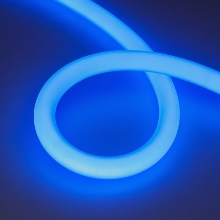 Лента герметичная MOONLIGHT-BLACK-SIDE-G280-D25mm 24V RGB 360deg (14.4 W/m, IP65, 3m, wire x1) (Arlight, Вывод кабеля боковой)