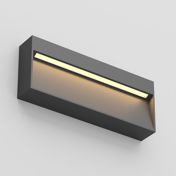 Светильник LGD-TRACE-S200x80-8W Warm3000 (GR, 65 deg, 230V) (Arlight, IP65 Металл, 3 года)