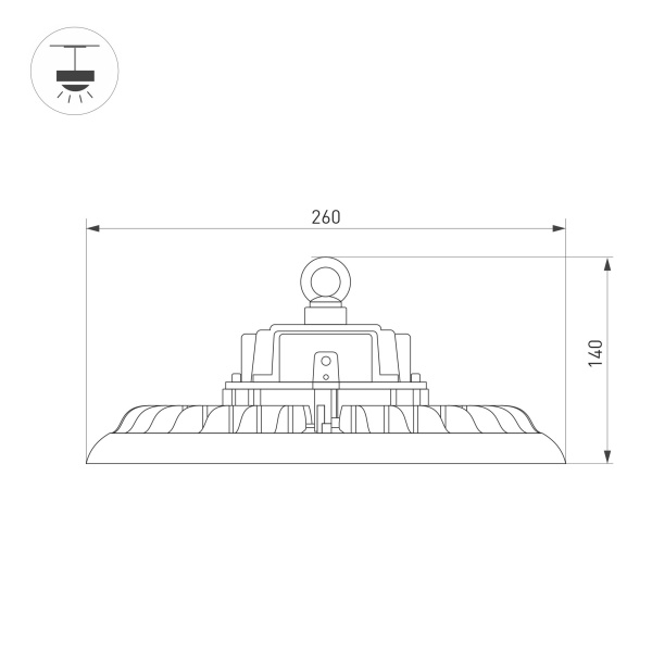 Светильник SP-ARIVA-MOTION-R260-100W White5000 (BK, 90 deg, 230V) (Arlight, IP65 Металл, 5 лет) Светильник SP-ARIVA-MOTION-R260-100W White5000 (BK, 90 deg, 230V) (Arlight, IP65 Металл, 5 лет)