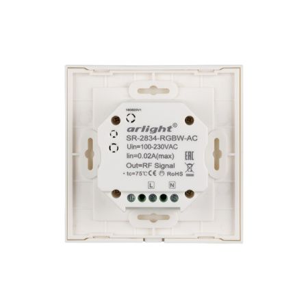 Панель Sens SR-2834RGBW-AC-RF-IN White (220V,RGBW,1 зона) (Arlight, IP20 Пластик, 3 года) Панель Sens SR-2834RGBW-AC-RF-IN White (220V,RGBW,1 зона) (Arlight, IP20 Пластик, 3 года)