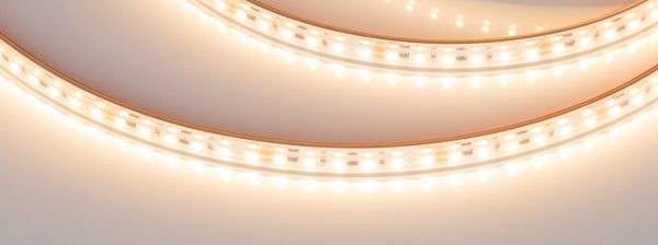 Лента герметичная IC-PS-A120-10mm 24V Warm2700 (9.6 W/m, IP67, 2835, 10m) (Arlight, стабилизированная)