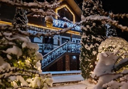 Гирлянда Бахрома уличная IL-LED-180 BS 5х0,5 м 180 LED IP54 золотистый