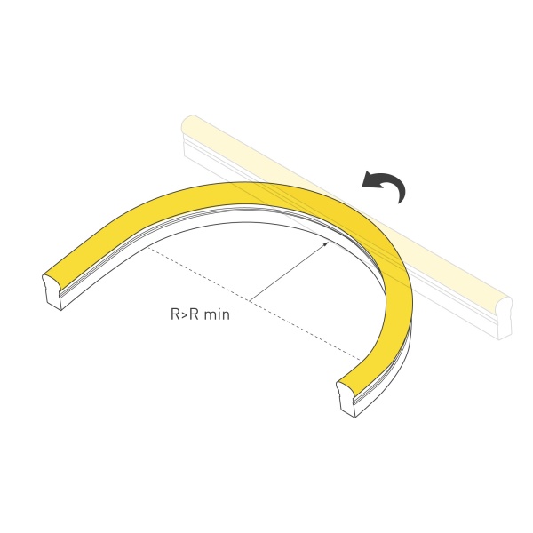 Гибкий неон ARL-NEON-2615-SIDE 230V White (Arlight, 8 Вт/м, IP65)