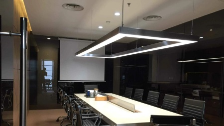 Подвесной светильник прямоугольный белый SILED CUADRA-PROF-02 1960х1000х50х70 (125 Вт)