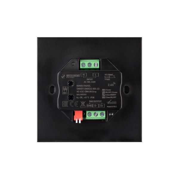 INTELLIGENT ARLIGHT Кнопочная панель SMART-DMX512-801-22-4G-4SC-DIM-IN Grey (230V, 2.4G) (IARL, IP20 Пластик, 5 лет) INTELLIGENT ARLIGHT Кнопочная панель SMART-DMX512-801-22-4G-4SC-DIM-IN Grey (230V, 2.4G) (IARL, IP20 Пластик, 5 лет)