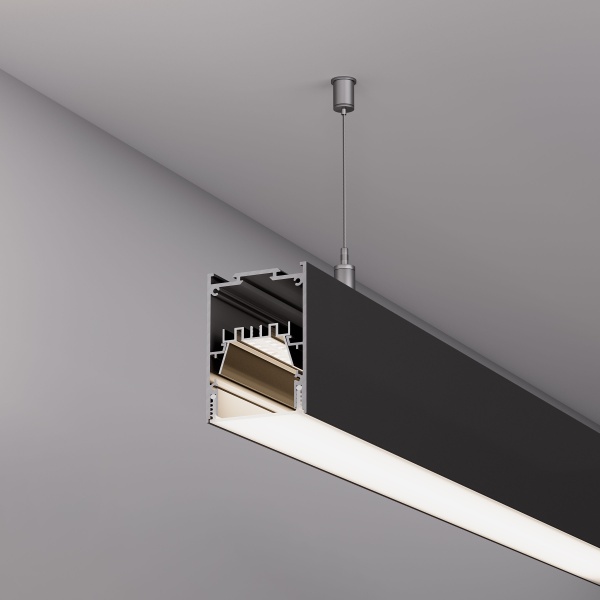 Профиль IP-LINE-5475-2000 BLACK (Arlight, Алюминий) Профиль IP-LINE-5475-2000 BLACK (Arlight, Алюминий)