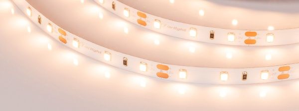 Лента RT-A60-8mm 12V Warm2700 (7.2 W/m, IP20, 2835, 5m) (Arlight, Открытый)