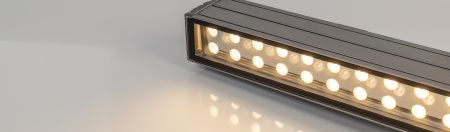 Линейный прожектор AR-LINE-1000-24W Warm2700 (GR, 15 deg, 230V) (Arlight, IP65 Металл, 3 года)