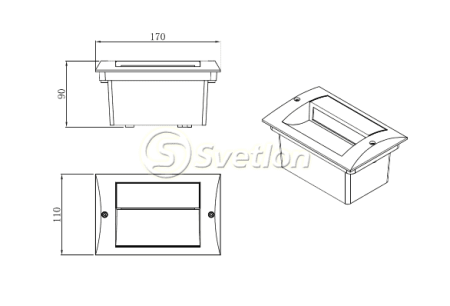 Встраиваемый светильник, G3864