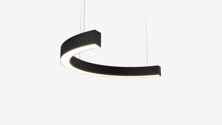 Подвесной светильник полукруг белый SILED NIMBUS-HALF 400х200х100х60 (12 Вт)