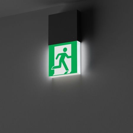 Световой указатель EMG-MARK-M-3H-BK (Arlight, IP40 Металл, 5 лет)