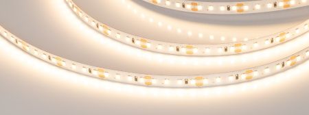 Лента RT-A120-10mm 48V Warm3000 (9.6 W/m, IP20, 2835, 30m) (Arlight, Открытый)