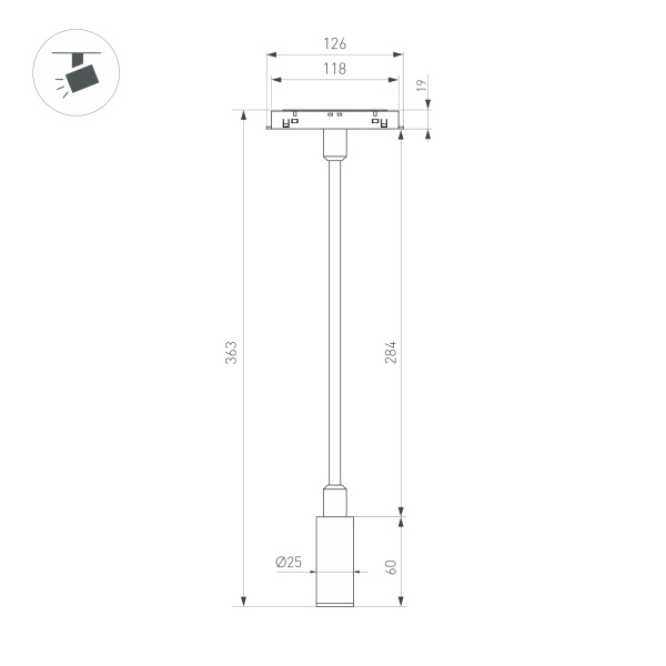 Светильник MAG-ORIENT-SPOT-FLEX-R25-3W Warm3000 (BK, 24 deg, 48V) (Arlight, IP20 Металл, 5 лет)