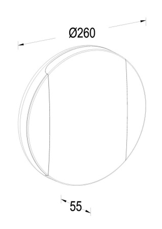Настенно-потолочный светильник Lutec, Темно-серый, Модерн, W3034 Gr