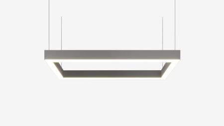 Подвесной светильник прямоугольный черный SILED CUADRA-PROF-02 1480х760х50х70 (100 Вт)