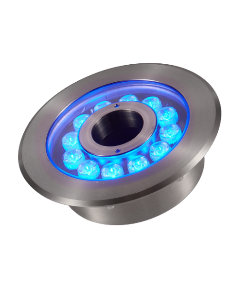 Светильник для фонтанов, DC12V 36W(12*3W) IP68 RGB, сатин-никель, UG8212-1 Светильник для фонтанов, DC12V 36W(12*3W) IP68 RGB, сатин-никель, UG8212-1
