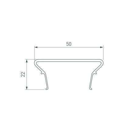 Экран FOLED-50-2000 OPAL-PM (Arlight, Пластик)