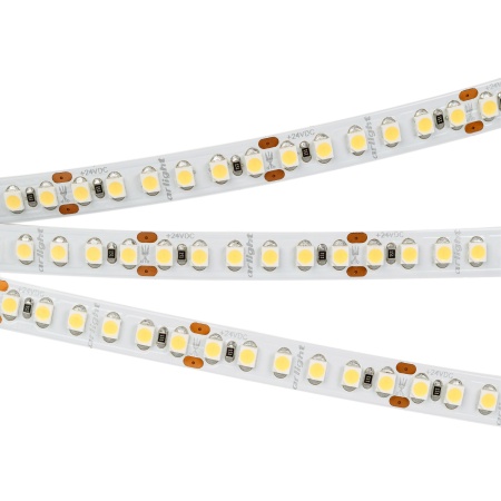 Лента RT-A180-8mm 24V Warm3000 (14.4 W/m, IP20, 3528, 5m) (Arlight, Открытый)