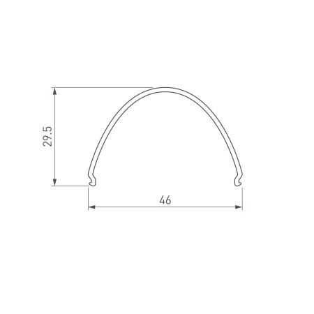Экран ARH-LINE-B-3652-2000 OPAL (Arlight, Пластик)