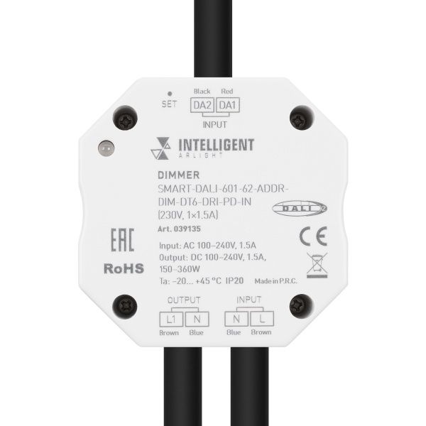 INTELLIGENT ARLIGHT Диммер SMART-DALI-601-62-ADDR-DIM-DT6-DRI-PD-IN (230V, 1x1.5A) (IARL, IP20 Пластик, 5 лет) INTELLIGENT ARLIGHT Диммер SMART-DALI-601-62-ADDR-DIM-DT6-DRI-PD-IN (230V, 1x1.5A) (IARL, IP20 Пластик, 5 лет)