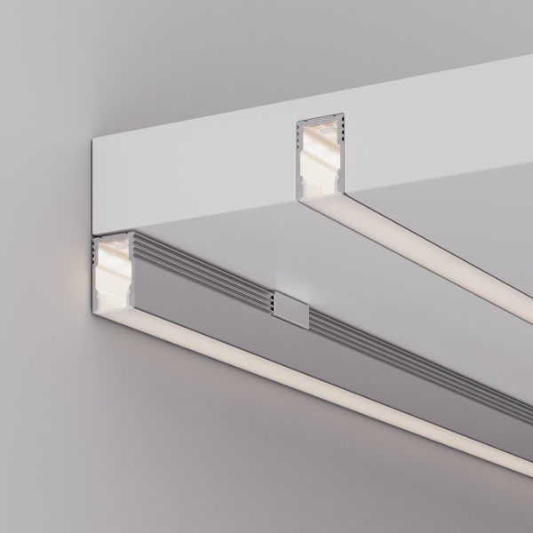 Профиль с экраном SL-MINI-8-H12-2000 ANOD+OPAL (Arlight, Алюминий)
