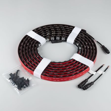 Лента герметичная FLT-PS-A42-BLACK-23mm 24V White6000 (21 W/m, IP67, 15deg, 5m) (Arlight, -)