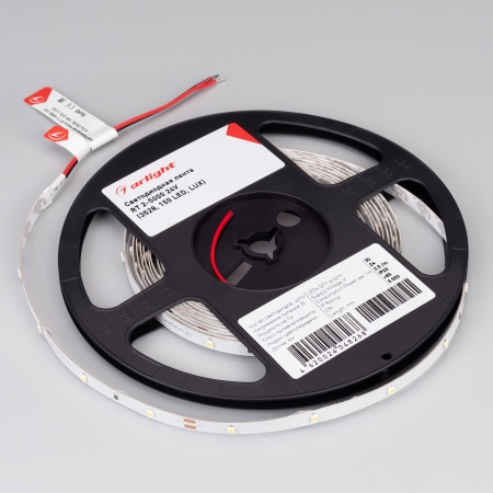Лента RT 2-5000 24V Cool 8K 0.5x (3528, 150 LED, LUX) (Arlight, 2.9 Вт/м, IP20)