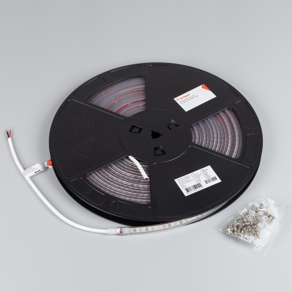 Лента герметичная IC-PS-A120-10mm 24V Warm2700 (9.6 W/m, IP67, 2835, 10m) (Arlight, стабилизированная)