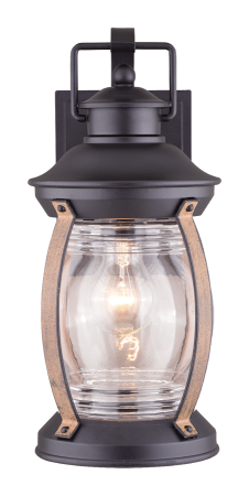 Светильник садово-парковый "Варна", G3962, 1*Е27 60W  IP44, black+ wood