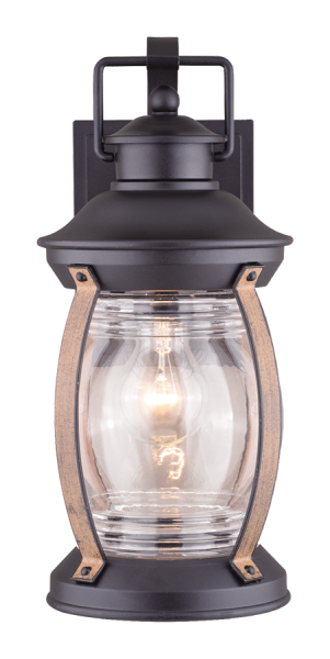 Светильник садово-парковый "Варна", G3962, 1*Е27 60W  IP44, black+ wood Светильник садово-парковый "Варна", G3962, 1*Е27 60W  IP44, black+ wood