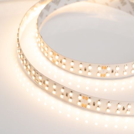 Лента RT 2-5000 24V Warm2400 2x2 (3528, 1200 LED, LUX) (Arlight, 19.2 Вт/м, IP20)