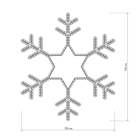 Фигура ARD-SNOWFLAKE-M4-750x750-324LED White (230V, 18W) (Ardecoled, IP65) Фигура ARD-SNOWFLAKE-M4-750x750-324LED White (230V, 18W) (Ardecoled, IP65)