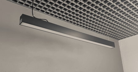 Линейный светодиодный подвесной светильник для магазинов (Svetlon, HB7236, 4045Lm, 36W, черный)